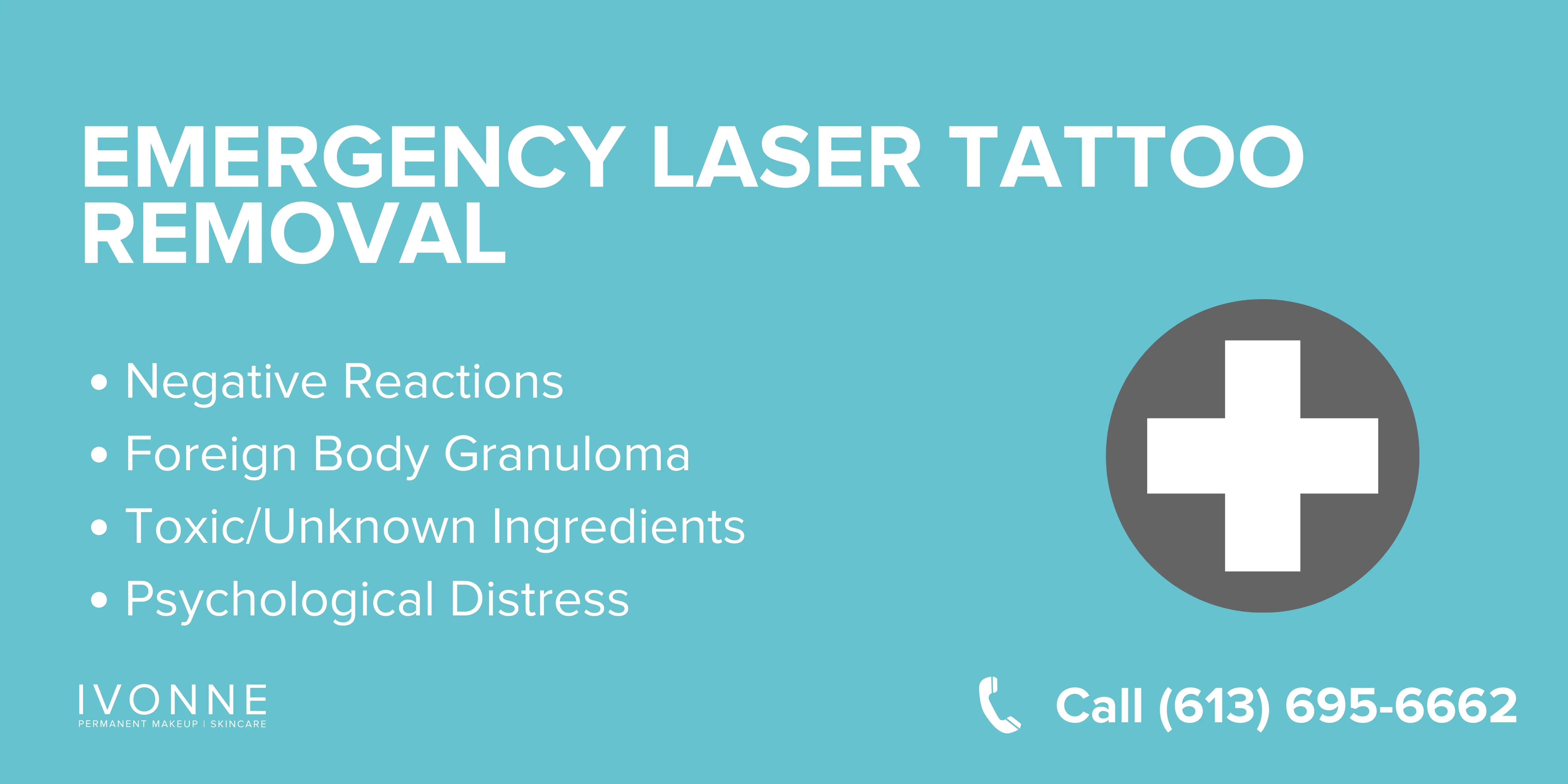 Emergency Laser Tattoo Removal Banner